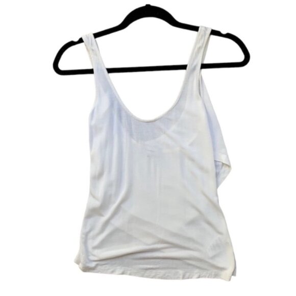 Aritzia Babaton Women's Tank Top Sleeveless Tiered Layers Off white Size XXS - Picture 3 of 16